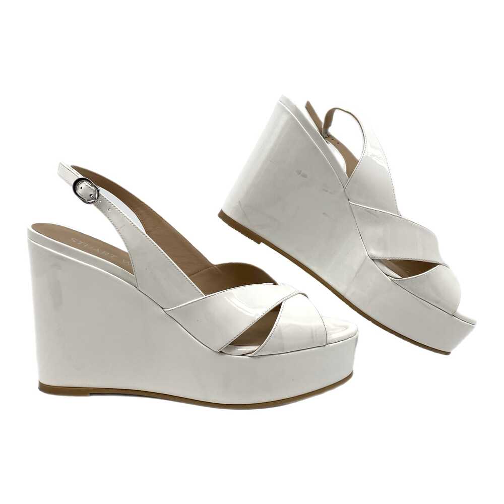 Stuart Weitzman White Wedges Buckle | Womens 10